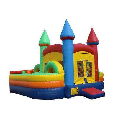 Sommerschwimmspiel Mini aufblasbares Schloss mit Wasserrutschbläser Combo PVC-Material