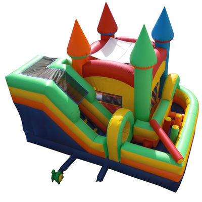 Sommerschwimmspiel Mini aufblasbares Schloss mit Wasserrutschbläser Combo PVC-Material