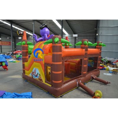 Piratenschiff Segeln Trockene Rutsche Sprungschloss Spielplatz Sprungschloss mit Rutsche 5 in 1