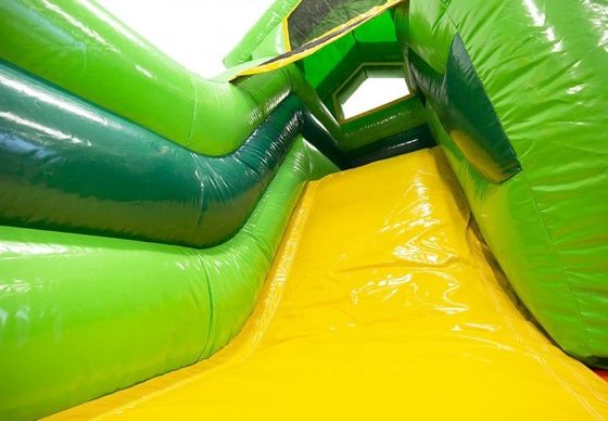 Interaktives Kinderspiel Hawaiian Style Palmbaum Sprunghaus mit Wasserrutsche