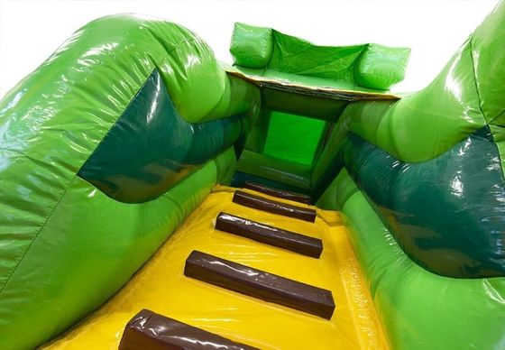 Interaktives Kinderspiel Hawaiian Style Palmbaum Sprunghaus mit Wasserrutsche