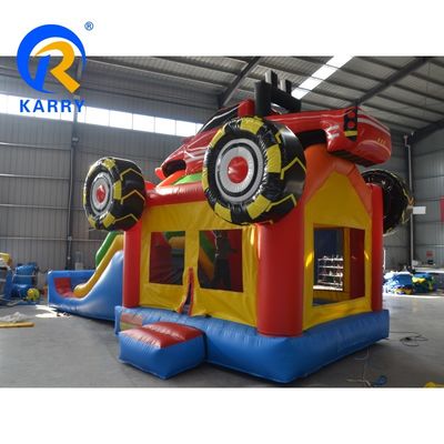 Circus-Themen aufblasbare Sprungschloss-Rutsche-Kombination für Springen Spaß Maximalkapazität 100-500kg