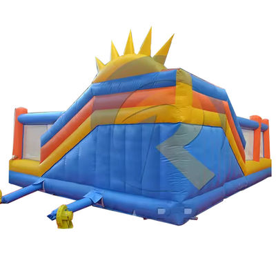 Portable PVC Bouncer Slide Combo mit Hindernislauf und aufblasbare Kletterwand