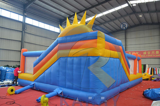 Portable PVC Bouncer Slide Combo mit Hindernislauf und aufblasbare Kletterwand