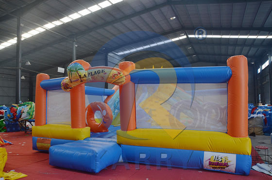 Portable PVC Bouncer Slide Combo mit Hindernislauf und aufblasbare Kletterwand
