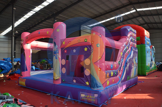 Prinzessin rosa aufblasbare Sprunghäuser Slide Combo für Party Miete Expressversand