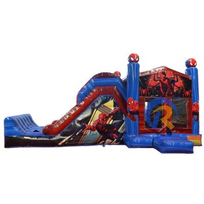 Unisex Spiderman Wasser aufblasbarer Schieberegler mit nasser/trockener Option