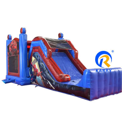 Features PORTABLE Spider-Man aufblasbares Sprunghaus mit Rutsche und Sprungburg