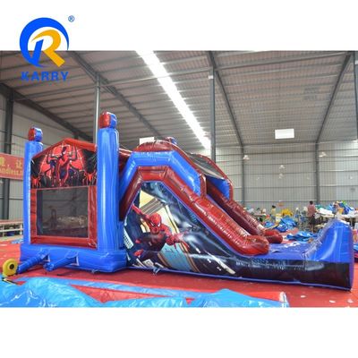 Features PORTABLE Spider-Man aufblasbares Sprunghaus mit Rutsche und Sprungburg