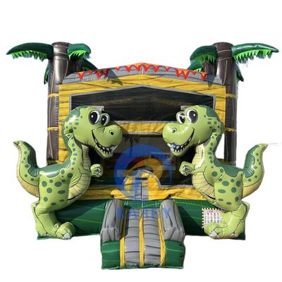 Kommerzielle PVC Kinder Springer Springer Dinosaurier aufblasbares Sprunghaus mit Blaser