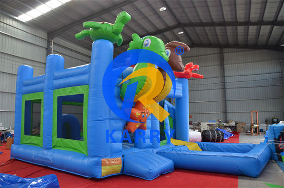 2024 16ft Sprung aufblasbare Burg Schiebe Kombination mit Pool/aufblasbare Bouncer Castle