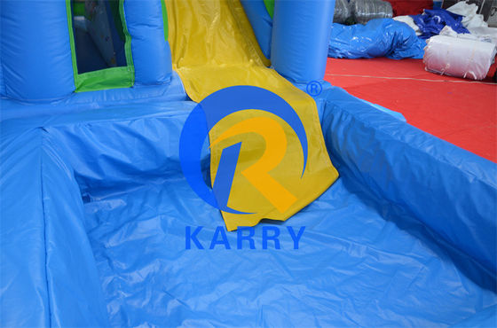 2024 16ft Sprung aufblasbare Burg Schiebe Kombination mit Pool/aufblasbare Bouncer Castle