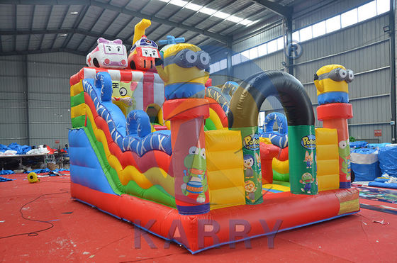 PORTABLE Fun City Park aufblasbare Türsteher mit Rutsche für Kinderunterhaltung