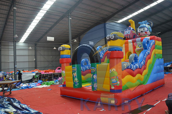 PORTABLE Fun City Park aufblasbare Türsteher mit Rutsche für Kinderunterhaltung