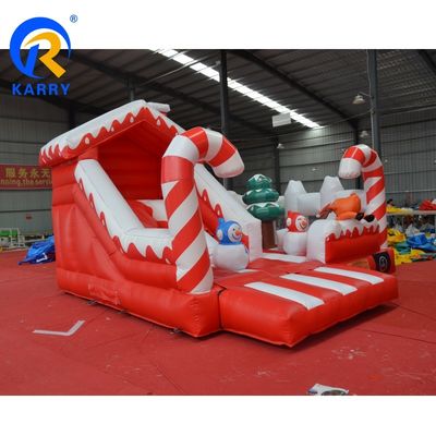 Customized Farbe aufblasbare Weihnachtssprung Bouncer House für Kinder Performance