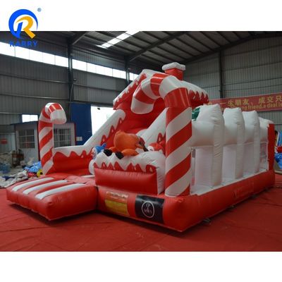 Customized Farbe aufblasbare Weihnachtssprung Bouncer House für Kinder Performance