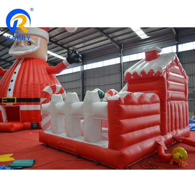 Customized Farbe aufblasbare Weihnachtssprung Bouncer House für Kinder Performance