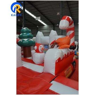 Customized Farbe aufblasbare Weihnachtssprung Bouncer House für Kinder Performance