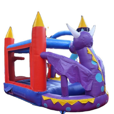 Neugestaltete Outdoor-Kommerzielle Mini-Purple Little Monster Bouncy Castle Slide Combo