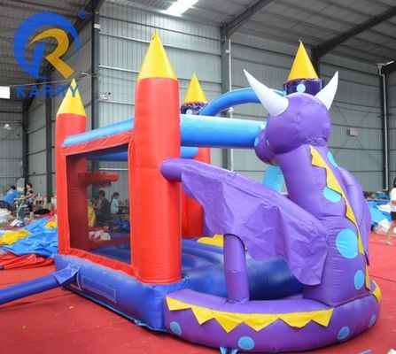 Neugestaltete Outdoor-Kommerzielle Mini-Purple Little Monster Bouncy Castle Slide Combo