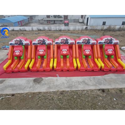 Erwachsene Bouncy Doppelslide aufblasbare Wasserrutsche Poolfahrzeuge für Outdoor-Unterhaltung