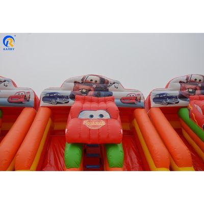 Erwachsene Bouncy Doppelslide aufblasbare Wasserrutsche Poolfahrzeuge für Outdoor-Unterhaltung