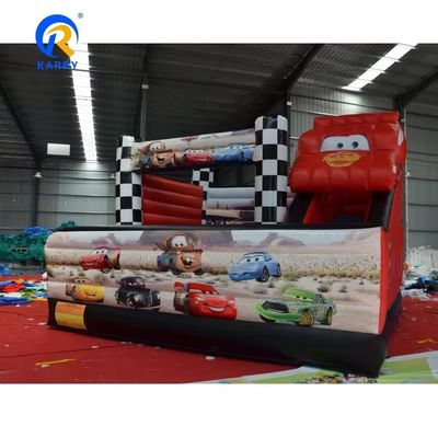 5*5m Roter Rennwagen-Combo Schloss Rutsche Aufblasbare Sprungbouncer-Combo und Effizienz