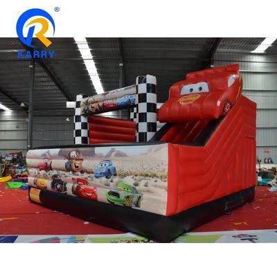 5*5m Roter Rennwagen-Combo Schloss Rutsche Aufblasbare Sprungbouncer-Combo und Effizienz