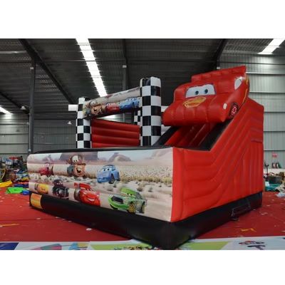 5*5m Roter Rennwagen-Combo Schloss Rutsche Aufblasbare Sprungbouncer-Combo und Effizienz
