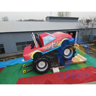 Commercial Red Off-Road Fahrzeug aufblasbare Schloss Sprung Combo für Kinder und Erwachsene