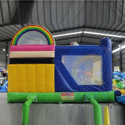 Unisex PVC aufblasbare Sprungkombination mit Rutsche und Einhorn Schloss aufblasbare Sprung