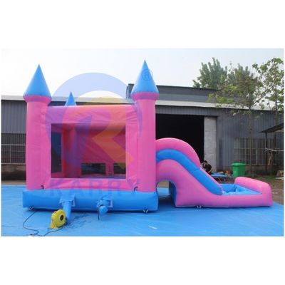 Karry Gelb PVC aufblasbarer Türsteher mit Rutsche Commercial Combo Jumping Castle