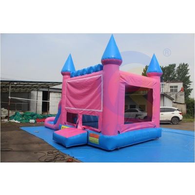 Karry Gelb PVC aufblasbarer Türsteher mit Rutsche Commercial Combo Jumping Castle
