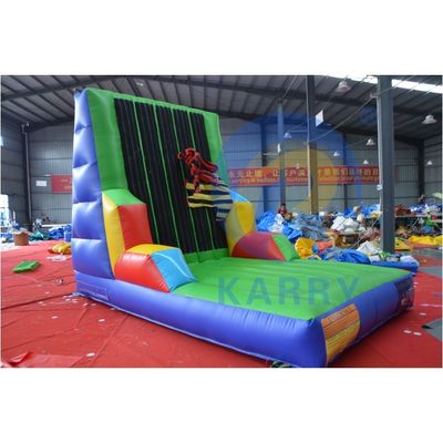 Kommerzielle Erwachsene PVC Aufblasbare klebrige Kletterwand für interaktive Sportspiele