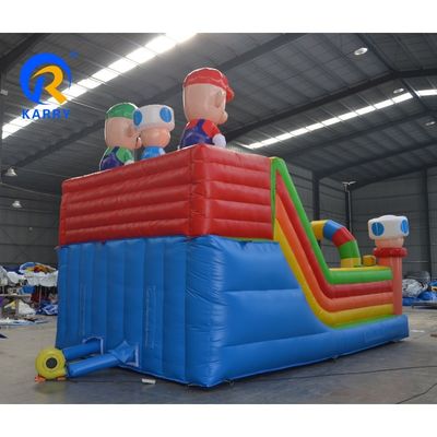 Low Rate Commercial Rental 2023 Design Mario Cartoon Sprungschloss aufblasbarer Türsteher