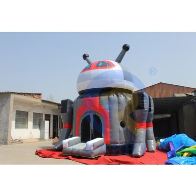 PORTABLE beliebte Zeichentrickfilm aufblasbare Roboter Türsteher Haus für Kinder OEM akzeptiert