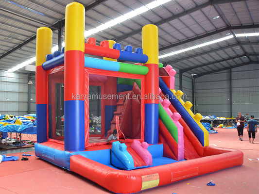 Unisex Hinterhof Party aufblasbare Springburg Kombination Wasserrutsche mit Pool und Rutsche