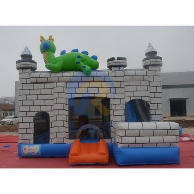Dino Commercial Bouncy Inflatable Castle mit Schiebereglern und Reparaturkits für Zubehör