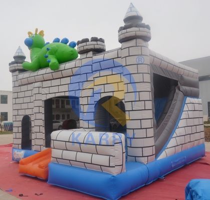 Dino Commercial Bouncy Inflatable Castle mit Schiebereglern und Reparaturkits für Zubehör