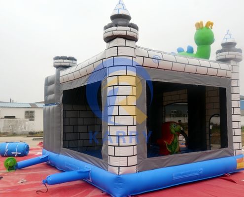 Dino Commercial Bouncy Inflatable Castle mit Schiebereglern und Reparaturkits für Zubehör