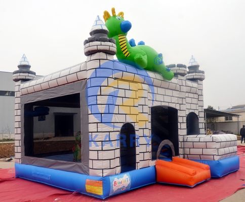 Dino Commercial Bouncy Inflatable Castle mit Schiebereglern und Reparaturkits für Zubehör