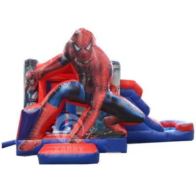 Anpassbares Kinder-Spiderman aufblasbares Sprunghaus mit Rutsche