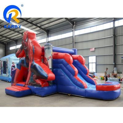 Anpassbares Kinder-Spiderman aufblasbares Sprunghaus mit Rutsche