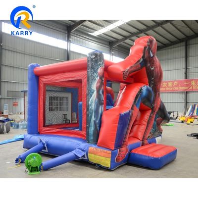 Anpassbares Kinder-Spiderman aufblasbares Sprunghaus mit Rutsche
