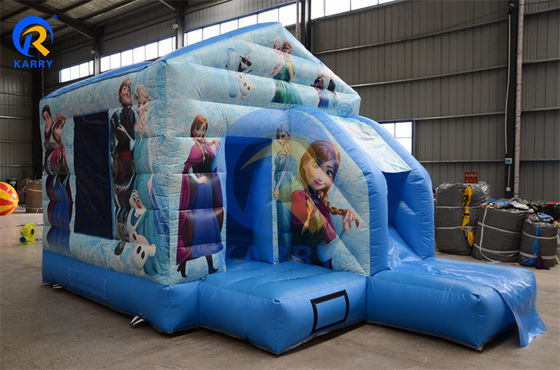 Commercial aufblasbares Sprunghaus Combo Slide Portable Frozen Castle für Spaß Partys
