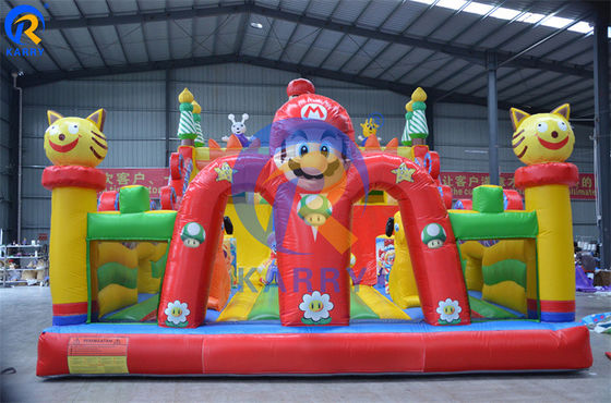 angepasste Farbe Outdoor aufblasbare Mario-Themen-Schieberegler Combo
