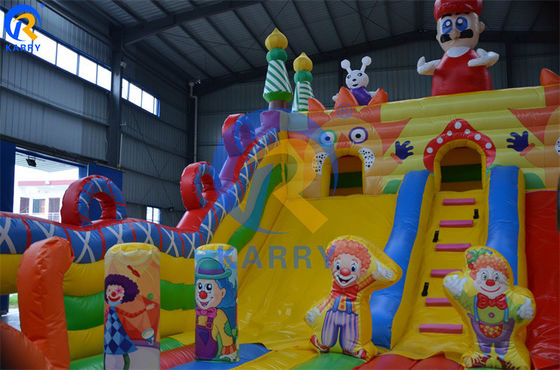 angepasste Farbe Outdoor aufblasbare Mario-Themen-Schieberegler Combo