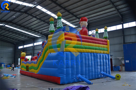 angepasste Farbe Outdoor aufblasbare Mario-Themen-Schieberegler Combo