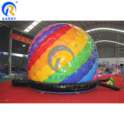 Commercial Kid Trampolin Disco Dome Sprungburg Aufblasbarer Schloss mit leichter Musik