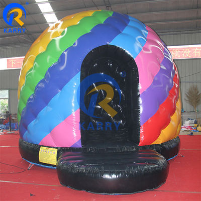 Commercial Kid Trampolin Disco Dome Sprungburg Aufblasbarer Schloss mit leichter Musik